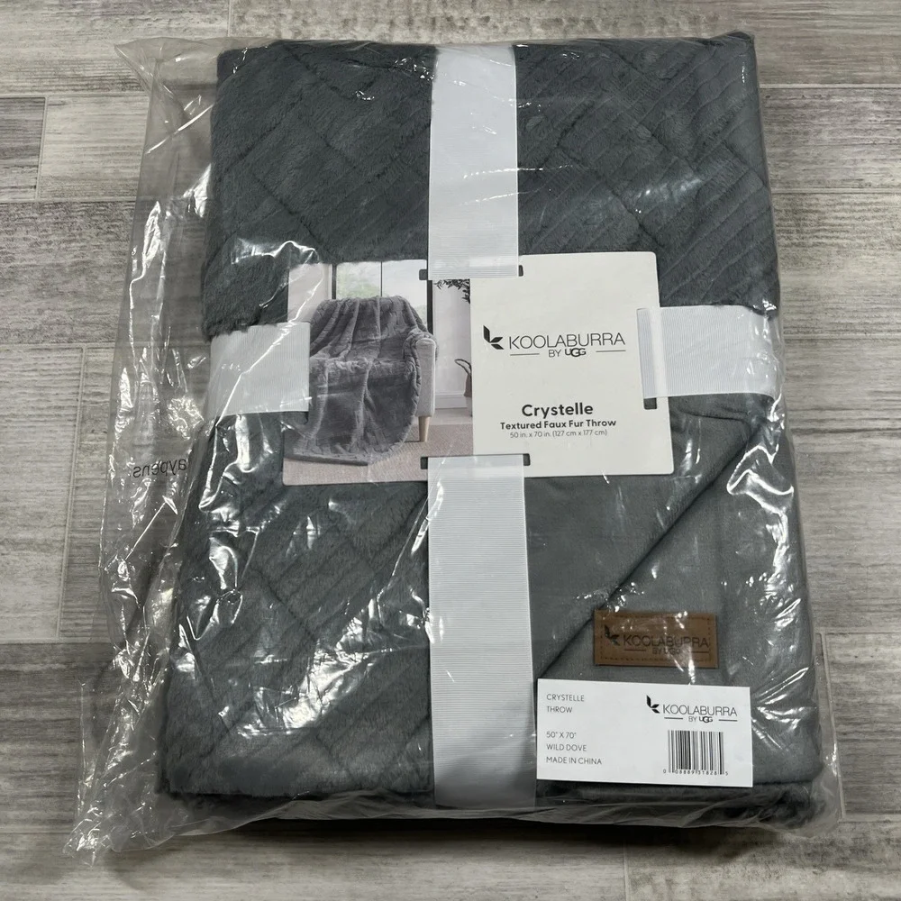 Koolaburra by UGG‎ Crystelle Textured Faux Fur Throw 50